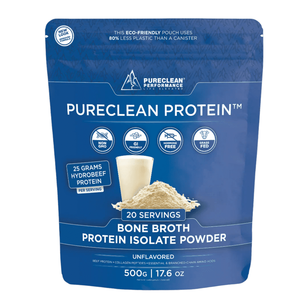 Bone Broth Protein Powder With Collagen & Amino Acids, Unflavored, PureClean Performance