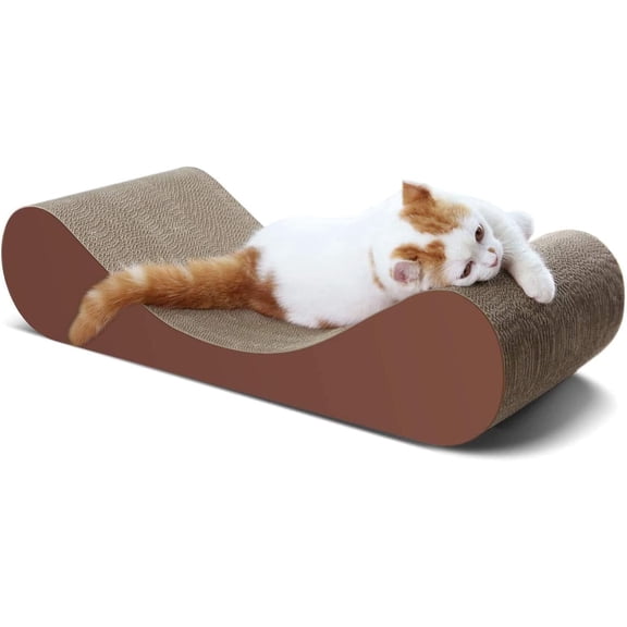 Bone Cat Scratcher Cardboard Lounge Bed, Cat Scratching Post, Durable Board Pads Prevents Furniture Damage