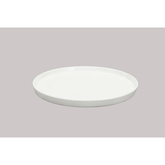 Bone China Cone Shape Commericial Grade Dinnerware Plate 10.5inch, Case of 12
