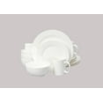 thumbnail image 1 of Bone China Rim Shape, Elegance White 16pc Dinnerware Set, 1 of 7