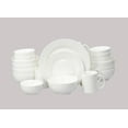 thumbnail image 1 of Bone China Rim Shape, Elegance White 40pc Dinnerware Set, 1 of 9