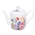 thumbnail image 1 of Bone China Teapot Floral Teapot 1.15-qt. (1.1 L) Lavender Meadow Tea Pot Tea Brewer for Tea or Coffee Tea Kettle Kitchen Tea Pot, 1 of 4