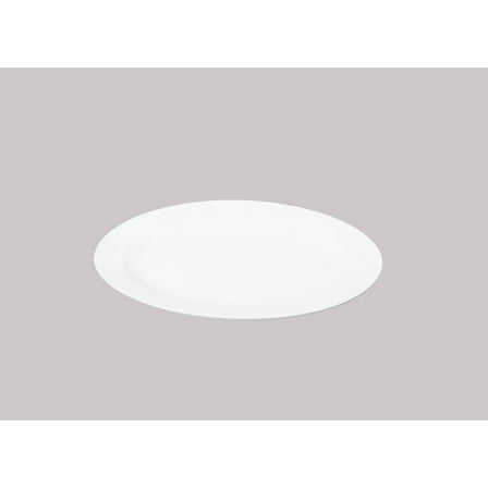 Bone China Wide Rim Rolled Edge Oval Platter 14" x 9 5/8", Case of 6