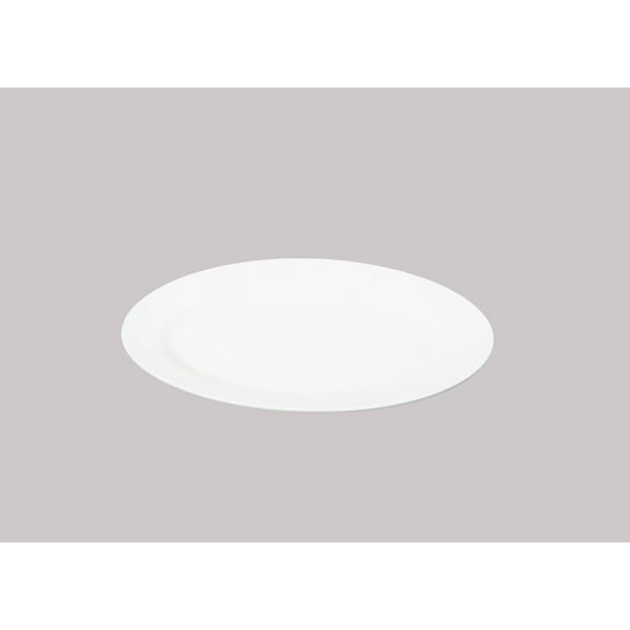 Bone China Wide Rim Rolled Edge Oval Platter 14" x 9 5/8", Case of 6