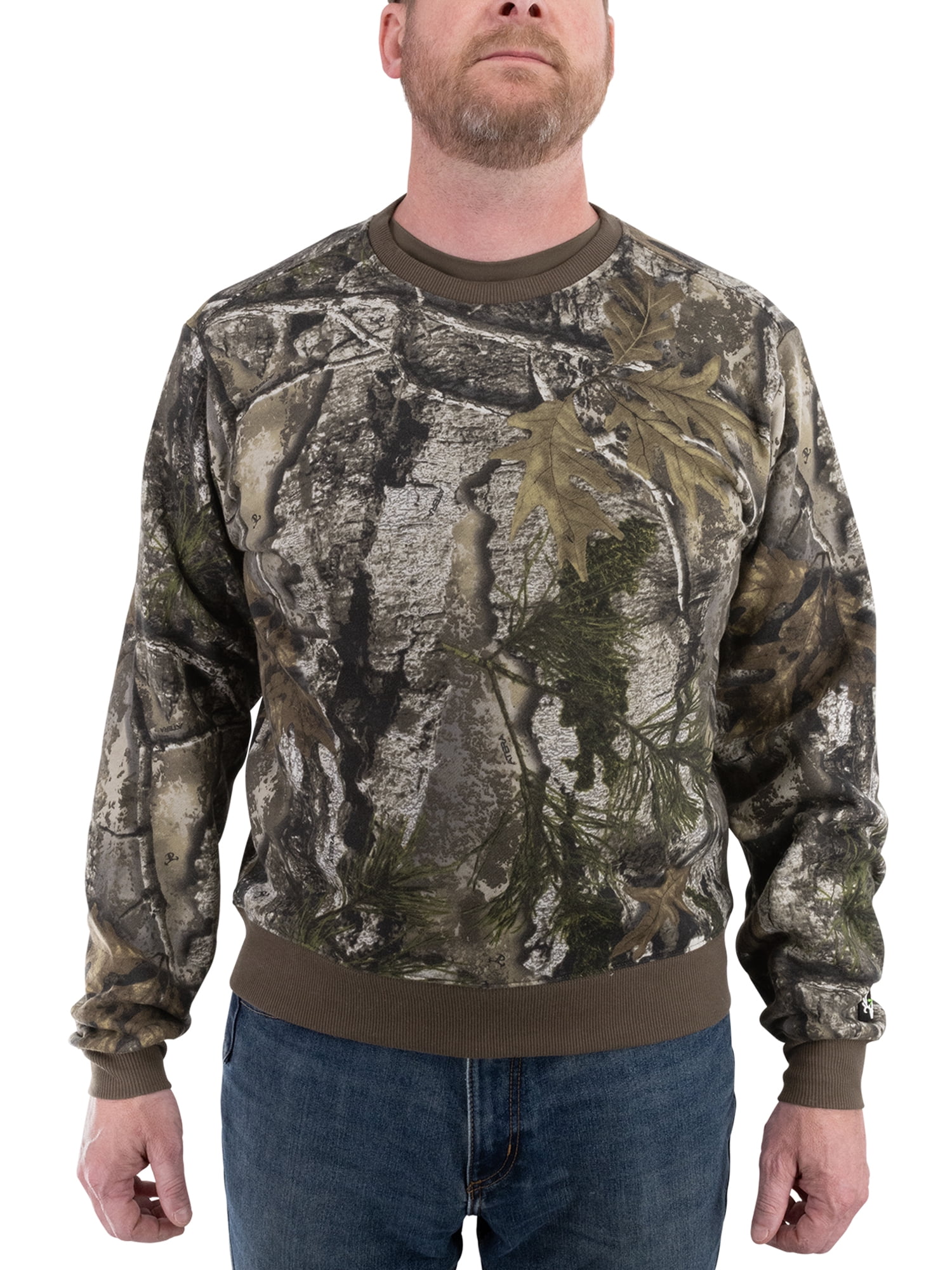 Bone Collector Camo CVC Crew Sweatshirt, S-3XL