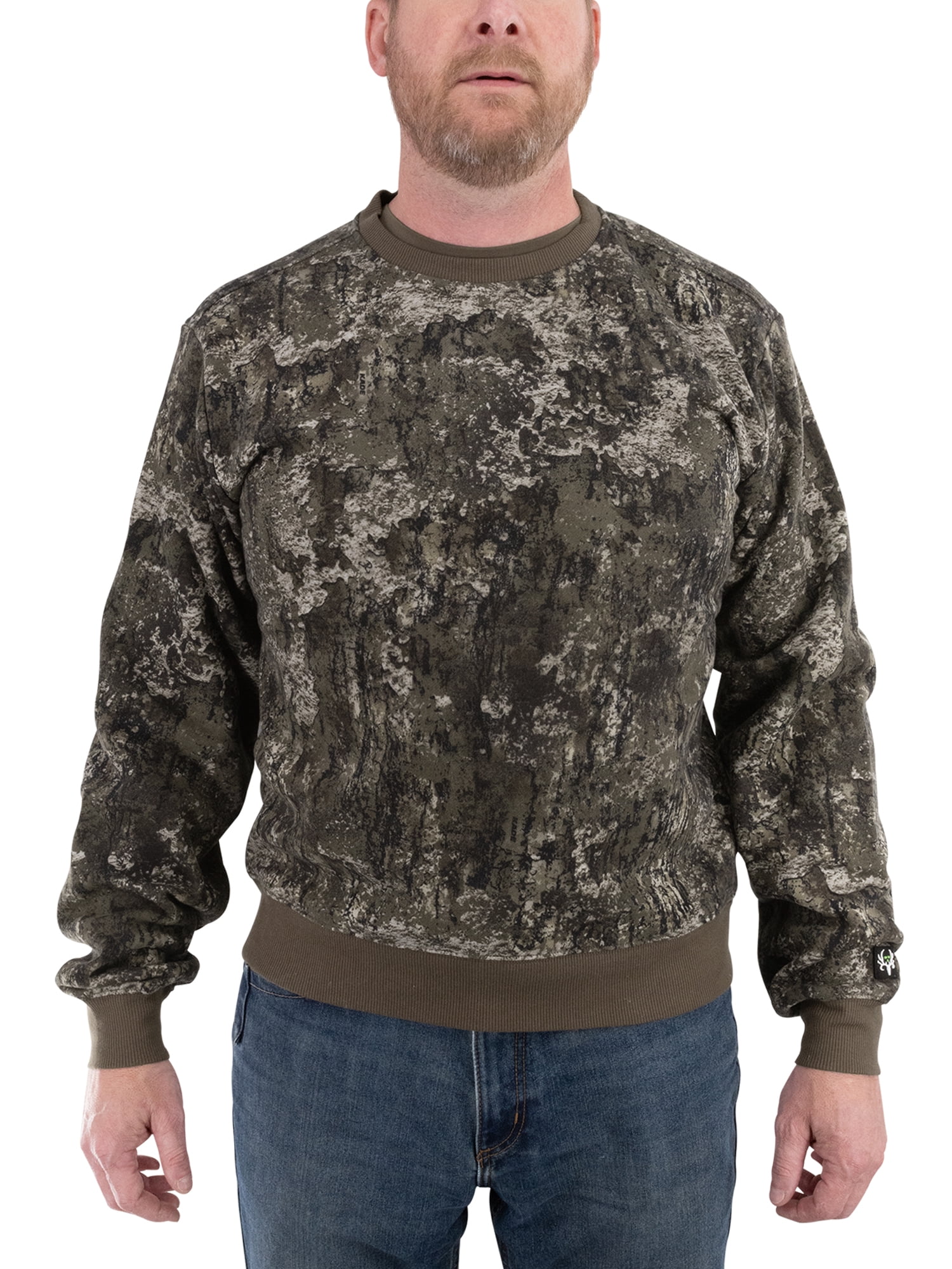 Bone Collector Camo CVC Crew Sweatshirt, S-3XL