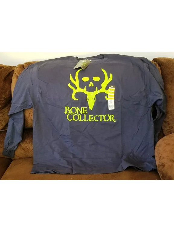 Men's Long Sleeve Logo Tee, 3XL, Navy