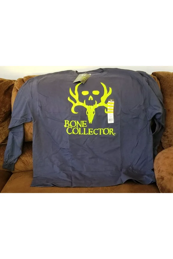 Men's Long Sleeve Logo Tee, 3XL, Navy