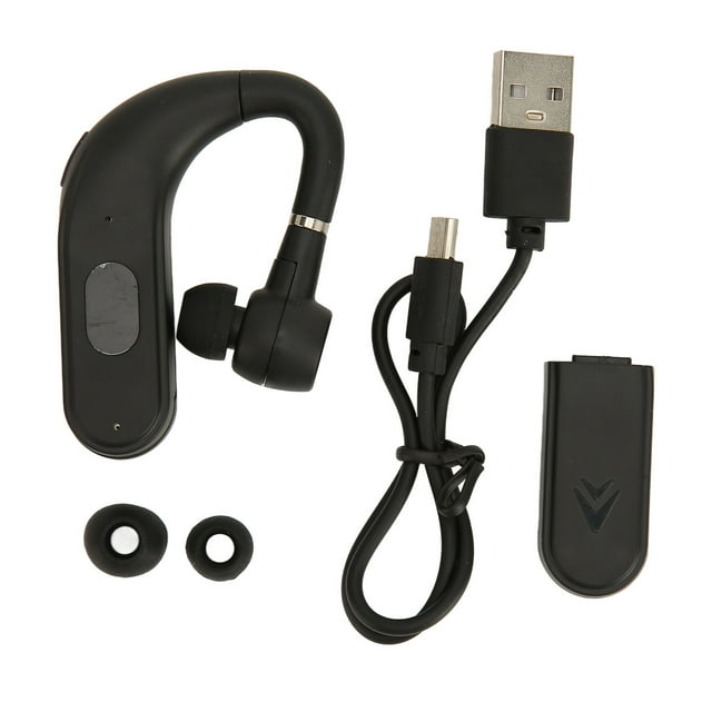 Bone Conduction Earpiece Waterproof Replaceable Battery Dual Batteries