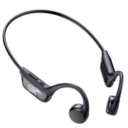 Bone Conduction Headphones Bluetooth 6.0 Earbuds, Open Ear Headphones with Dual Driver Sound, LED Display, IP67 for Spor