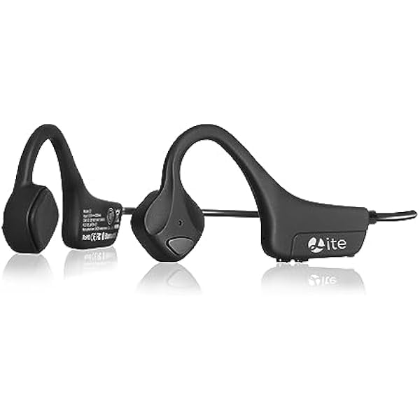 Bone Conduction Headphones Bluetooth, Wireless Open-Ear Headset with Microphones,Titanium Lightweight Sweat Resistant, Answer Phone Call Sports Earphones for Running Hiking Bicycling