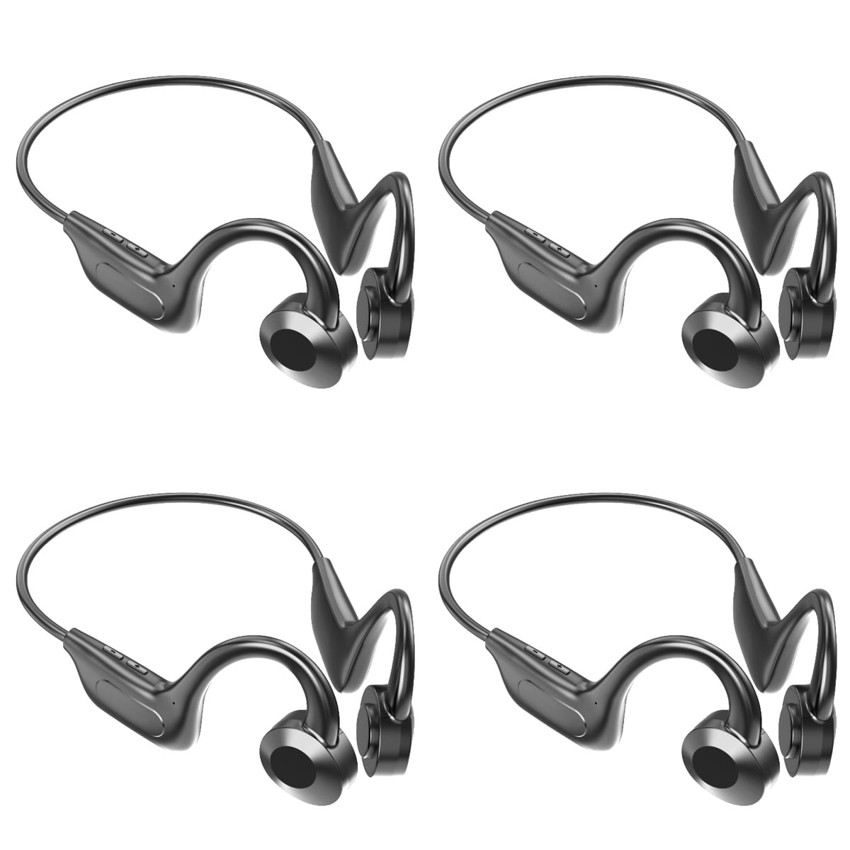 Bone Conduction Headphones Driving Wireless Earbuds for Computer 4 Pack