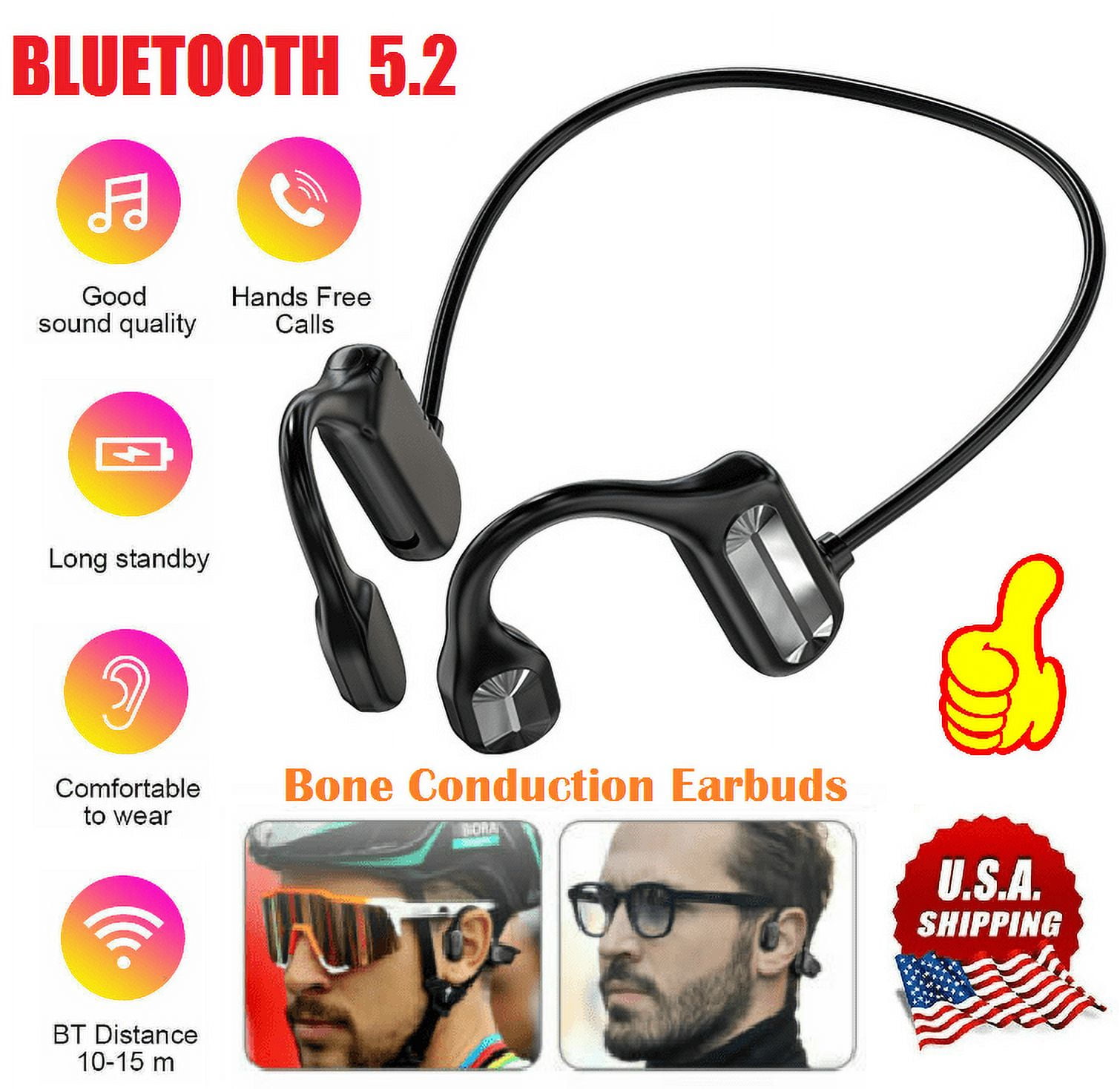 RAVESOUND G1 Bone Conduction Open-ear Wireless Headphones