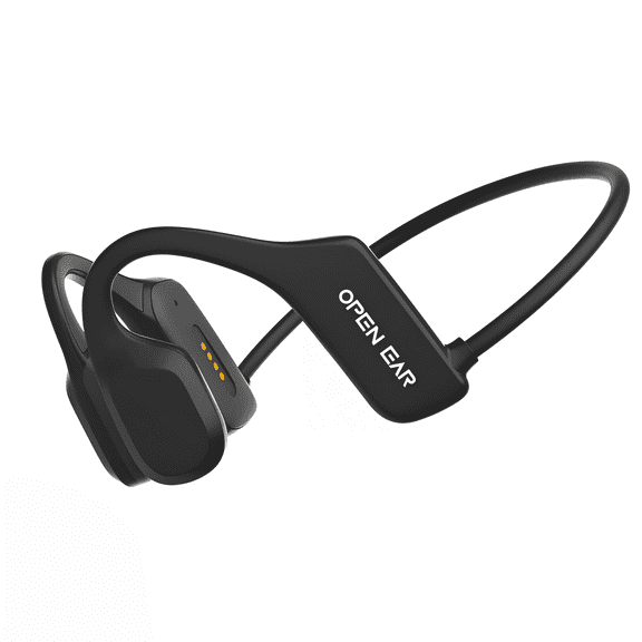 Bone Conduction Wireless Headphones Bluetooth with Mic 6 Hours of Use Time IPX5 Sweat Resistant Open Ear Running Sports Headphones for Outdoor, Workout, Cycling(Black)