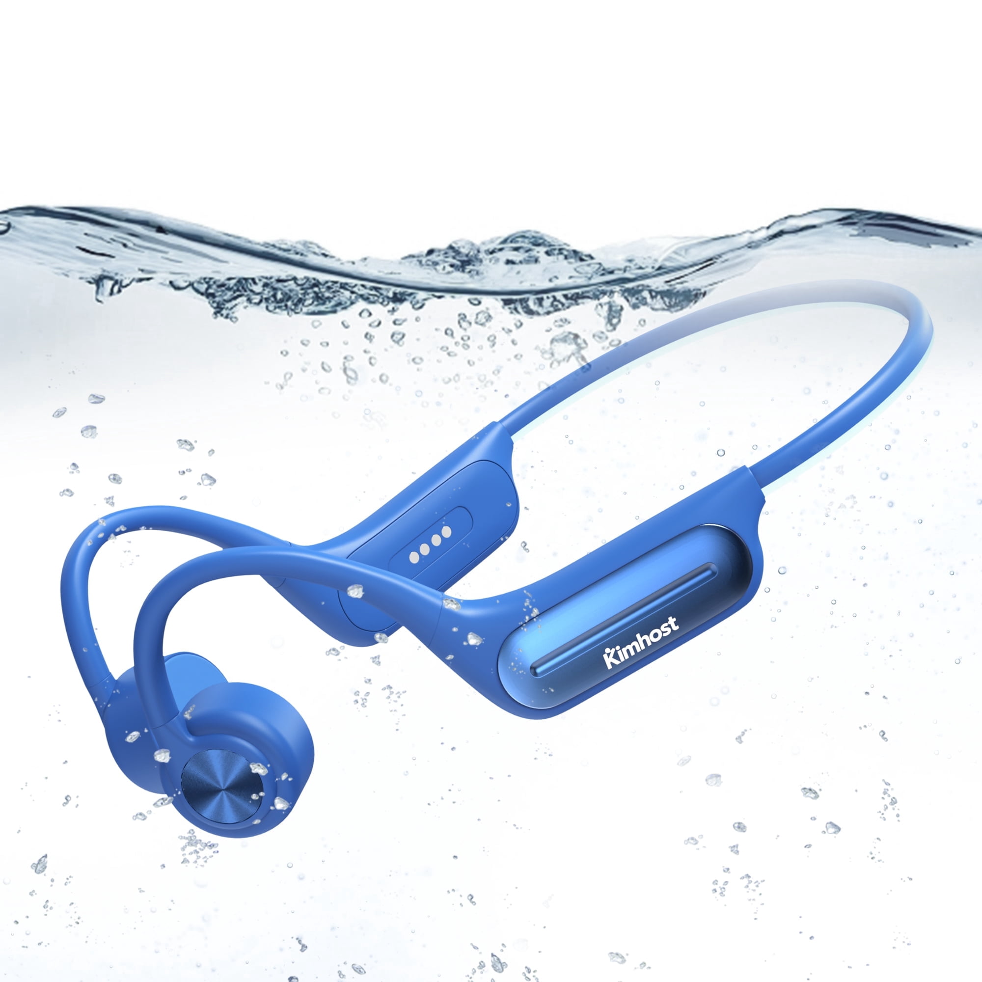 Bone Conduction Headphones, Swim Open Ear Wireless Bluetooth Headsets with IP68 and Bluetooth 5.3