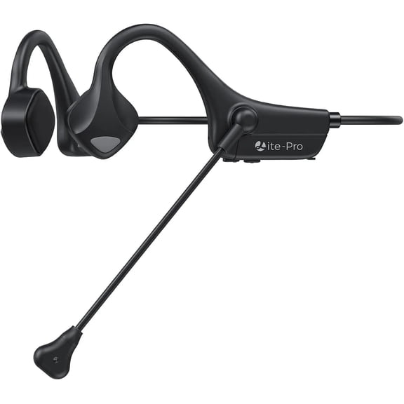 Bone Conduction Open-Ear Bluetooth Headset with Noise-Canceling Mic, Titanium Frame, 8H Battery for Running Cycling Office
