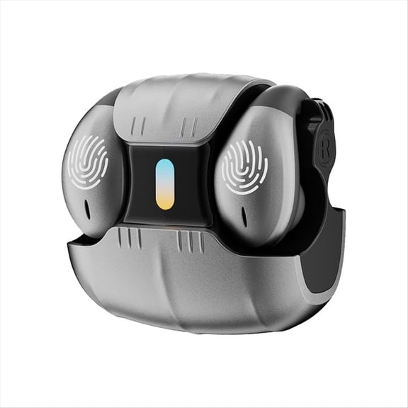 Bone Conduction Open-Ear Clip Wireless Headphones with ANC 60H Playtime IPX4 Waterproof Ultra-Light Type-C Fast Charging Low Latency Gaming Mode-Grey