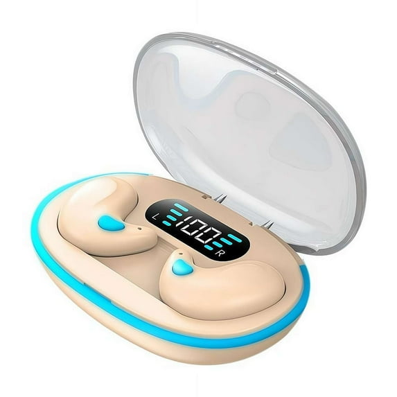 Bone Conduction Sleep Bluetooth Headset, in-Ear 5.3 Wireless Noise Cancelling Sports Earphones, Noise Cancelling Earbuds Ear Plugs for Sleep