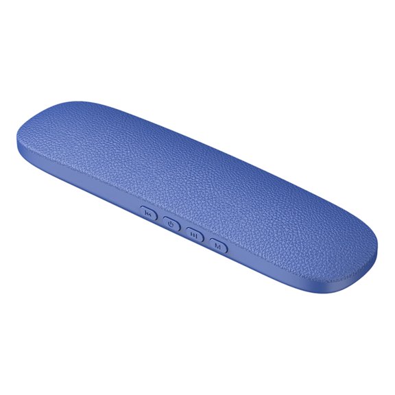 Bone Conduction Sleep Speaker Under Pillow, Ultra-Thin Non-in-Ear Pillow Speaker with Bluetooth & TF Card Playback, Portable Bedside Speaker for Side Sleepers, Travel & White Noise (Blue)