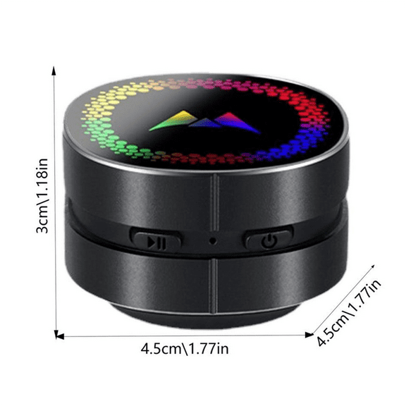 Bone Conduction Speaker Wireless Mini Stereo Sound Portable LED Colorful Light Bone Conduction Speaker-Black