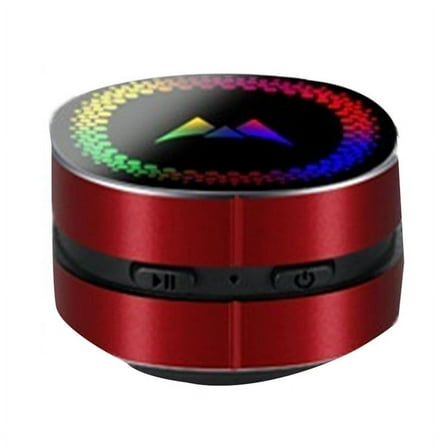 Bone Conduction Speaker Wireless Mini Stereo Sound Portable LED Colorful Light Bone Conduction Speaker-Red