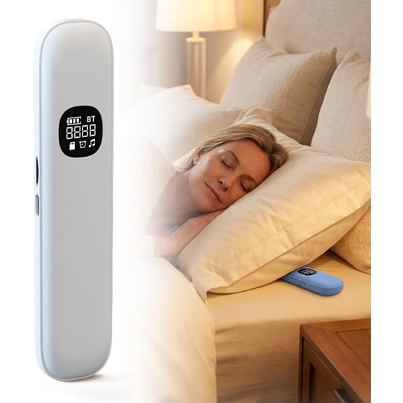 Bone Conduction Speakers, 2026 New Under Pillow Bluetooth Speaker for Sleeping | Private Sleep Speaker with 11 White Noises & TF Card Slot – Ideal for Late-Night Scrolling (White)