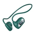 thumbnail image 1 of Bone Conduction Swimming Headphones with Dual Driver, IPX8 Waterproof Air Conduction Open Ear Buds MP3 Mode 32GB Memory 8H Playtime Bluetooth 6.0 Earbuds Deep Bass for Sports, Green, 1 of 9