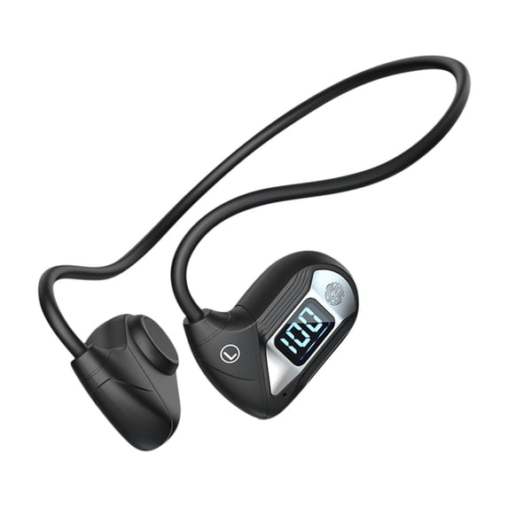 Bone Conduction Swimming Headphones with Dual Driver, IPX8 Waterproof Air Conduction Open Ear Buds MP3 Mode 32GB Memory 8H Playtime Bluetooth 6.0 Earbuds Deep Bass for Sports, Black