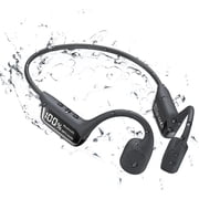 Bone Conduction Swimming Headphones with LED Display, Bluetooth 5.4 Wireless Underwater Headphones, IPX8 Waterproof and Sweatproof, Cycling Headphones