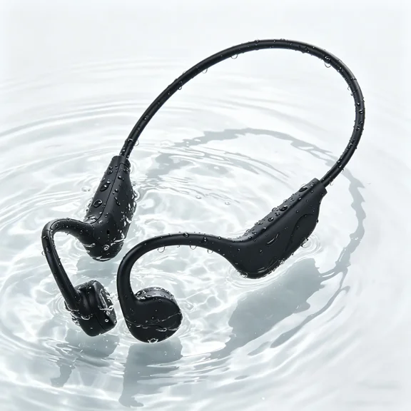 Bone Conduction Wireless Earbuds, IPX5 Waterproof, Bluetooth 5.3, Open-Back Design, Lightweight Sports Headphone