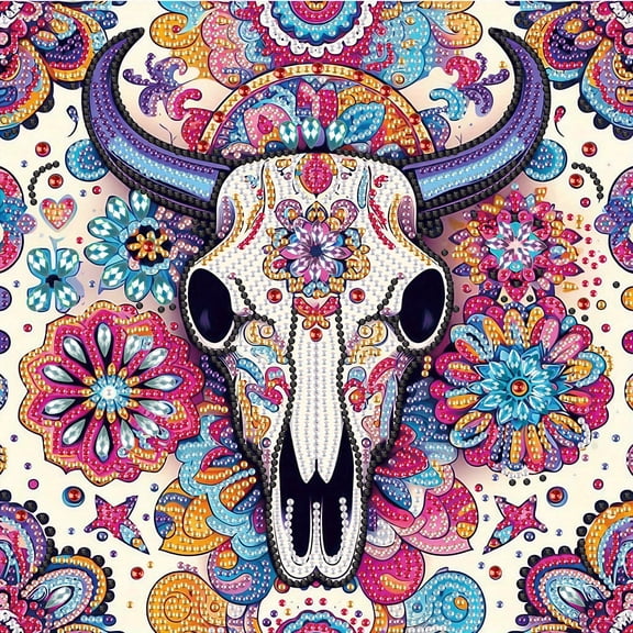 Bone Cow Head Diamond Art Painting Kit