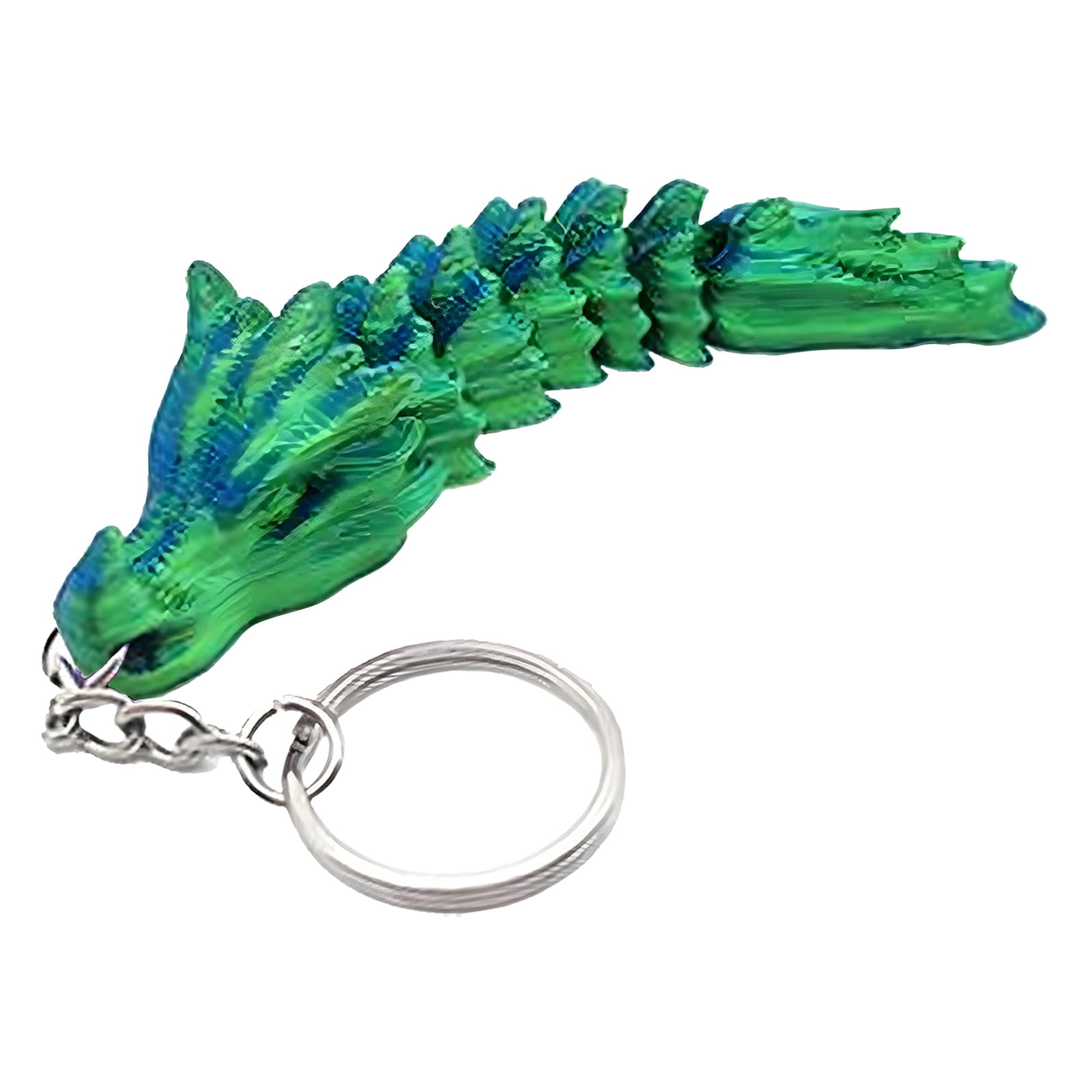 Bone Dragon Keychain 3D Printed Articulated Dragon Toy Home Office ...