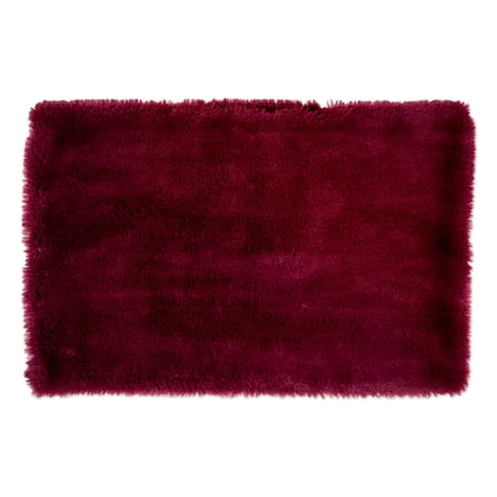 Contemporary Home Living 36" Cranberry Red Rectangular XL Cage Liner Faux Fur