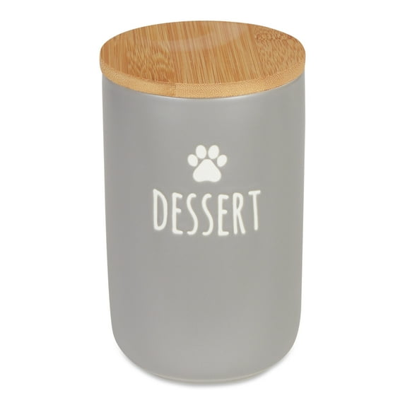 DII Dessert Gray Ceramic Treat Canister