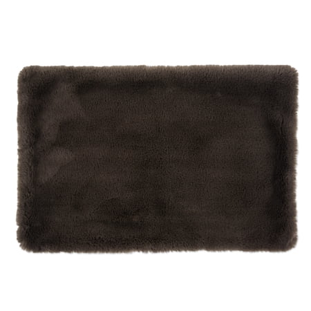 36" Brown Rectangular X-Large Cage Liner Faux Fur