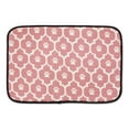 thumbnail image 1 of Rose and Off White Lattice Paw Pet Mat, 1 of 5