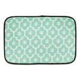 thumbnail image 1 of Aqua and Off White Lattice Paw Pet Mat, 1 of 5