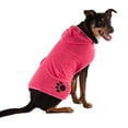 thumbnail image 1 of Raspberry Sorbet - Embroidered Paw Medium Pet Robe, 1 of 5