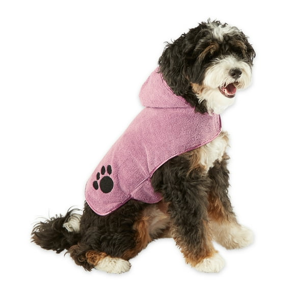 DII Rose Embroidered Paw Small Pet Robe