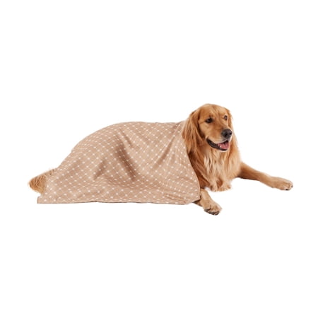 DII Taupe Printed Trellis Paw Pet Towel