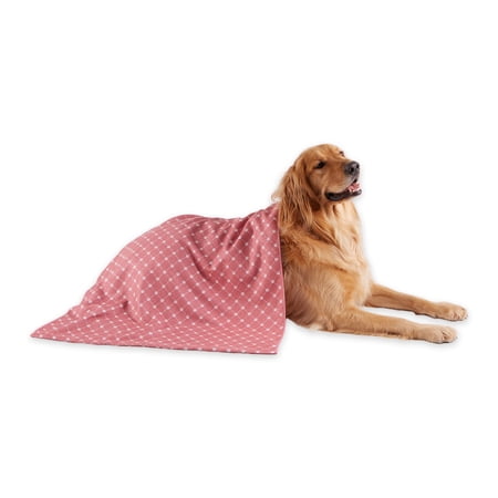Rose Printed Trellis Paw Pet Towel