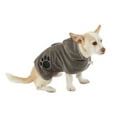 thumbnail image 1 of Bone Dry Gray Embroidered Paw X-Small Pet Robe, 1 of 5