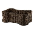 thumbnail image 1 of Bone Dry Pet Storage, Bone Shape Hyacinth Toy Basket, Dark Brown / Gray Wash, Small, 1 of 3