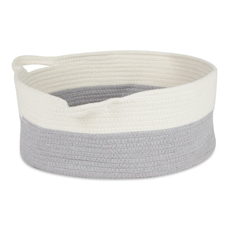 White And Gray Cotton Rope Cat Ears Pet Basket