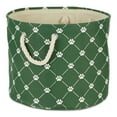 thumbnail image 1 of DII Polyester Pet Bin Trellis Paw Hunter Green Round Large, 1 of 5