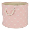 thumbnail image 1 of DII Polyester Pet Bin Trellis Paw Pink Round Large, 1 of 5