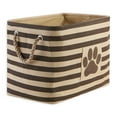 thumbnail image 1 of Bone Dry Pet Storage Collection Striped Paw Patch Basket, Medium Rectangle, 1 Pack, 1 of 3