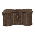 thumbnail image 1 of Bone Dry Pet Storage, Toy Basket, Small, 17.5x11x7.5", Brown Plastic Wicker, 1 of 3
