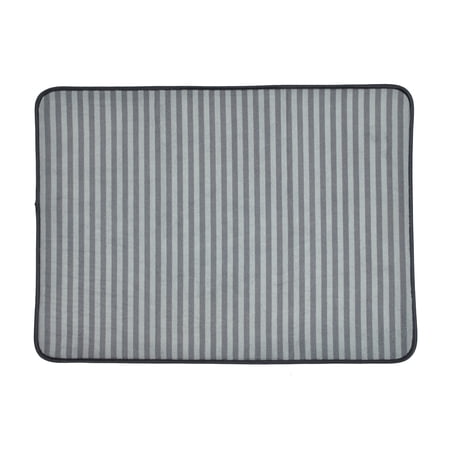 Bone Dry Striped Pet Cage Mat, X-Large - 25 x 39", Gray