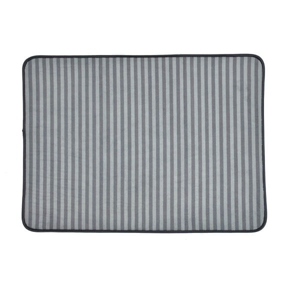 Bone Dry Striped Pet Cage Mat, XXX-Large - 32 x 51", Gray